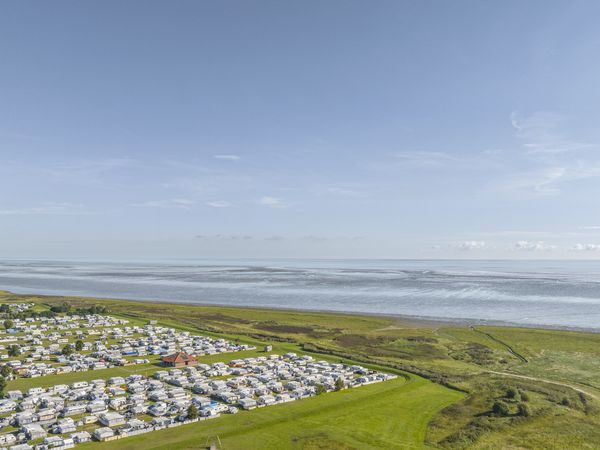 Nordsee-Campingplatz Hooksiel aus der Luft