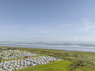Nordsee-Campingplatz Hooksiel aus der Luft