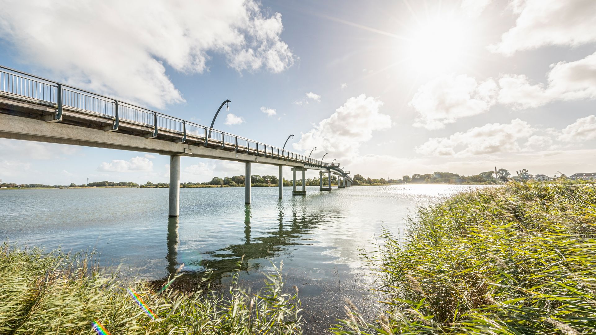 Brücke über das Wangermeer im Wangerland